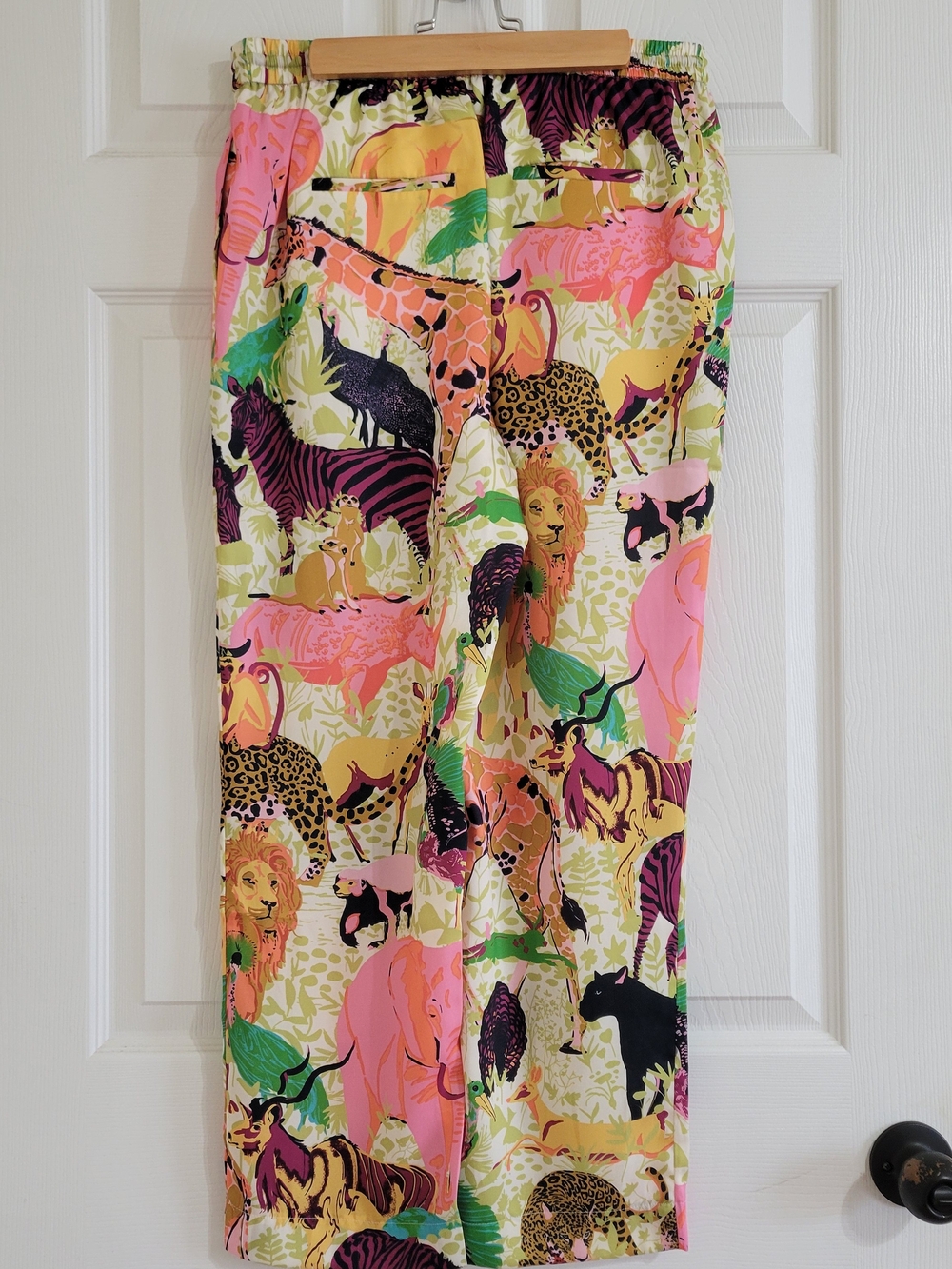 J. Crew Ratti Safari Pants Jungle Critters - Picture 2 of 7